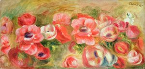 アネモネ、1890年頃 作： Pierre Auguste Renoir
